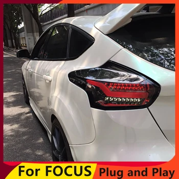 KOWELL Mașină de Styling pentru Focus 2 stopuri 2016 2017 2018 spate cu LED-uri Lampa spate portbagaj lampă capac drl+semnal+frana+inversă