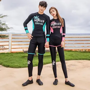 2020 Moda coreeană mama /tatăl și fiica de costume de baie familie meci de copil/barbati/femei UV rash guard costume de baie costum de baie surf