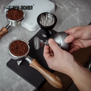 58mm Ac Tip Praf de Cafea Distribuitor din Oțel Inoxidabil 304 Manual Espresso Barista Tamper Distribuitor Egalizare Instrument Accesoriu