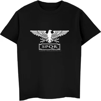 Imperiul Roman SPQR Vultur tricou Barbati din Bumbac Tricou Maneca Scurta Senatus Populusque Romanus Tricou Hip Hop Teuri Topuri Streetwear