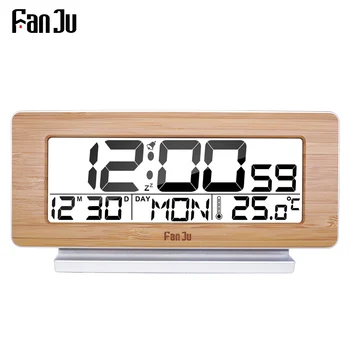 FanJu FJ3523 Alarmă Ceas Digital LED-uri Electronice 12H/24H Alarmă și Amânare Funcție Termometru de Fundal Desktop Ceasuri de Masa