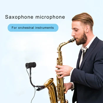 Saxofon microfon Profesional orchestra gooseneck spectacol de teatru clip de montare instrument, chitara, vioara, saxofon capacitiv mic