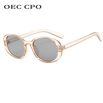 OEC CPO Mic Cadru ochelari de Soare Femei Nuante ochelari Ovale doamnelor Moda Vintage Ochelari de Soare Barbati UV400 Oculos De Sol O617