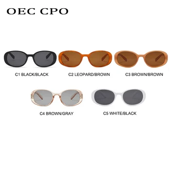 OEC CPO Mic Cadru ochelari de Soare Femei Nuante ochelari Ovale doamnelor Moda Vintage Ochelari de Soare Barbati UV400 Oculos De Sol O617