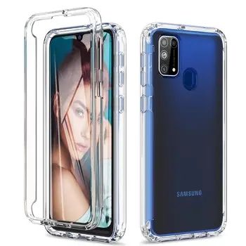 GrandEver 2In 1 Transparente Greu de Caz Pentru Samsung Galaxy A21s A41 A71 M31 Caz Anti-toamna Cover Pentru Galaxy S10 S10e plus S20 Plus