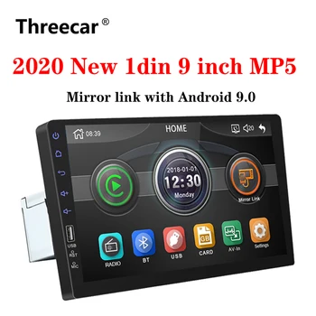 2020 Nou 9 Inch Auto Multimedia Player 1 Din Radio Auto Bluetooth USB Reverse Camera MP5 Player Autoradio NU android