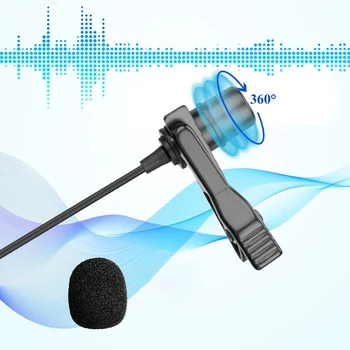 BOYA BY-M1 DE M1 Pro Microfonul de tip Lavaliera -10dB Monitor 6m 3.5 mm Microfon pentru iPhone, Smartphone, PC Audio Camera DSLR de Înregistrare