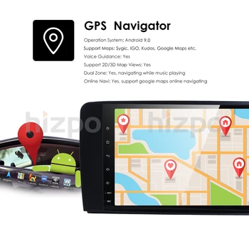 Android 10 Car Multimedia Player Radio Auto GPS Pentru Mercedes/Benz/GL ML-CLASS W164 ML350 ML450 ML500 GL320 Canbus Bluetooth, wifi