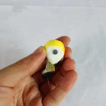 4buc Mini Simulare de păsări Drăguț Păsări Decorative Artificiale Spuma Pasăre Cu Magnet in Miniatura Fairy Garden Decor Decor Acasă