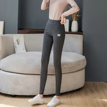 Moda Casual Femei Imprimate Span Doamnelor Talie Mare Țină de Cald Pantaloni Lungi Cizme de iarna pentru femei jambiere sport spodnie damskie