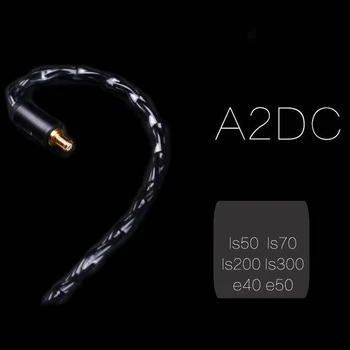 3.5 mm 8 Core DIY A2DC Cablu pentru ATH E40 LS70 LS50 LS200IS E70 ATH-CKR100 CKS100is Cască Farfurie de Argint Cabluri pentru IPhone Xiaomi