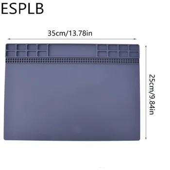 ESPLB 350mmx250mm de Izolare Termică lucrări de Reparații Pad Stația de Birou Platformă de Siliciu BGA Statie de Lipit Mat Cald Pistol de Întreținere