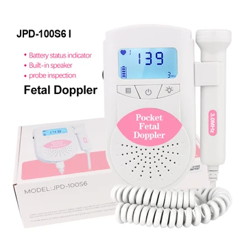 RZ Doppler Fetale Prenatale Buzunar Doppler Fetal cu Ultrasunete Detector Monitor Înger Sunete Fetale Dopler JPD-100S6I Doppler Fetal
