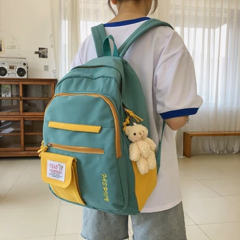 HOCODO 2020 Femei Impermeabil Nylon Backpack Drăguț Sac de Școală Pentru Fete Adolescente Multi-Buzunar de Moda Rucsac de Călătorie Carte Mochilas