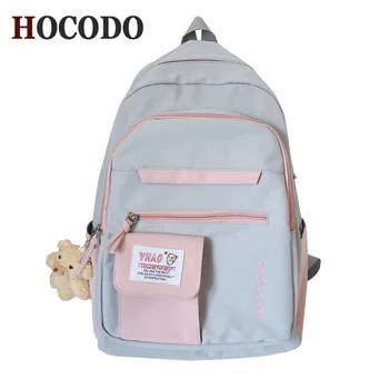 HOCODO 2020 Femei Impermeabil Nylon Backpack Drăguț Sac de Școală Pentru Fete Adolescente Multi-Buzunar de Moda Rucsac de Călătorie Carte Mochilas
