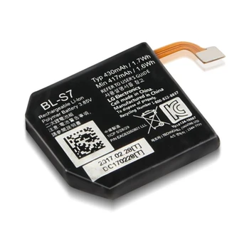 Original Inlocuire Baterie BL-S7 Pentru LG Watch Sport W281 W280 W280A (AT&T) Smartwatch Baterie de Ceas 430mAh