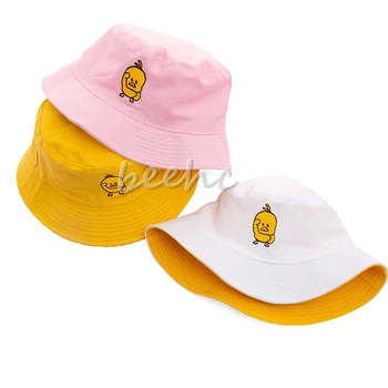 Moda casual rață Umbrelă de soare capac pălărie pentru femei barbati scrisoare Găleată Pălărie Bob Hip Hop Capace de Vară laturile duble purta pălărie plajă