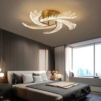 Design Modern, Rotund Candelabru de Iluminat Pentru Camera de zi Dormitor Aripa Design Agățat Lampă cu LED-uri de Interior, Corpuri de iluminat AC 110v-220v