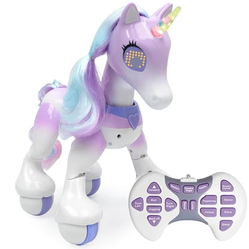 Electrice Inteligente Cal animale de Companie Electronice de Control de la Distanță Unicorn pentru Copii Nou Robot Sensibil la Atingere Jucarii Educative