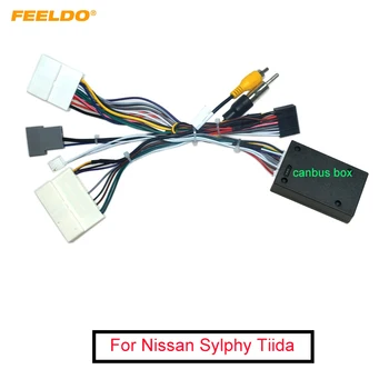 FEELDO Car Audio 16PIN Android Cablu Adaptor Cu Canbus Cutie Pentru Nissan Sylphy Tiida CD/DVD Player Cablaj
