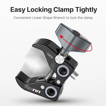 Ulanzi UURig R060 Super Crab Clamp Clește Clip pentru DSLR Rig Camere Gimbal Magic Arm Umbrele Bare Transversale Accesorii