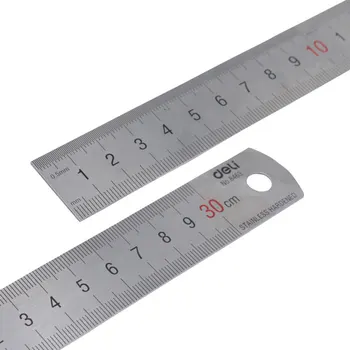 1buc Oțel Inoxidabil Rigla 30cm Papetărie de Birou Rechizite Riglă de Metal Instrumente de Măsurare Precizie de Măsurare de Artă Dotari