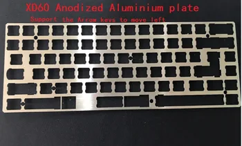 60% din Aluminiu ANODIZAT Tastatură Mecanică Strongback placă Placă de sprijin xd60 xd64 gh60 tastele Săgeată pentru A muta stânga