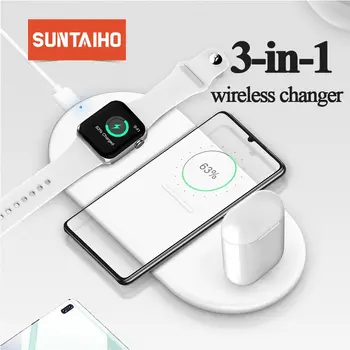 Suntaiho 10W Rapid Încărcător Wireless Pentru 11 Pro XS Max XR X 8Plus Pentru Samsung Galaxy S10 Plus S9 S9+ S8 Nota 9 USB Qi de Încărcare Pad