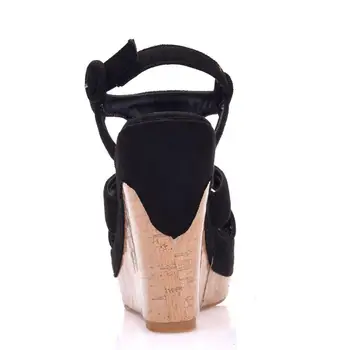 EAGSITY vara 2019 Femei pene Sandale Fund Gros sandale Glezna Curea sandale gladiator cu toc pompe alb