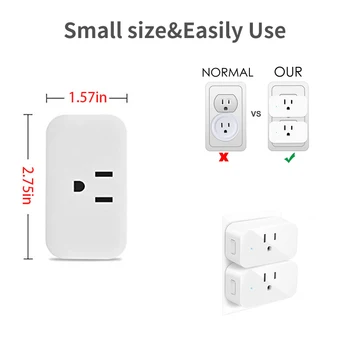 Tuya NE Smart Plug WiFi Priza pentru Tuya Acasă Umidificator de Control de la Distanță de Lucru cu Alexa de Start Google Nu Hub Necesare