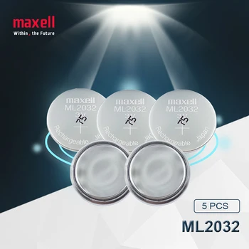 5pc Maxell Original ML2032 3V baterie Reîncărcabilă litiu celule buton baterii buton (ML2032)