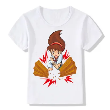 Desene animate noi Taekwondo Imprimare Tricou Fete Copii Topuri de Vara haine de copii Pentru 1-11Y tricou pentru fete baieti KT-1973