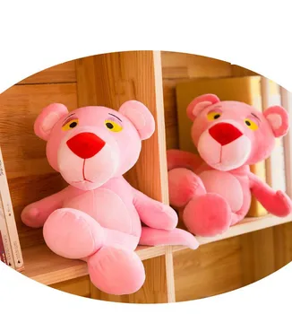 Papusa Moale Jucării de Pluș Pentru Copii Roz PantherSleeping Pereche Umplute &Animal de Pluș Jucării pentru Copii Pentru Sugari 27cm Cute Pink Panther