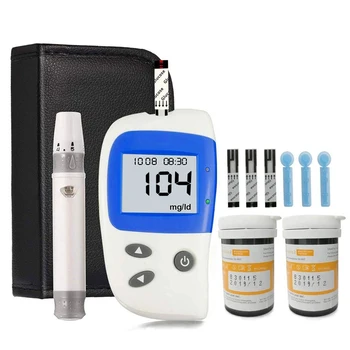 De Zahăr din sânge Kit de Testare Diabet Metru de Glucoza din Sange Monitor Kit cu 50 de Benzi de Testare și 50 Lancets Zahăr Mașină de dispozitive medicale