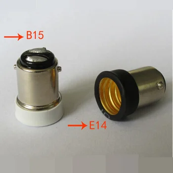 10buc Înaltă calitate B15 să E14 conversie titularul lampă șurub soclu BA15D tip baionetă cu șurub priză B15-E14 pentru bec lampa