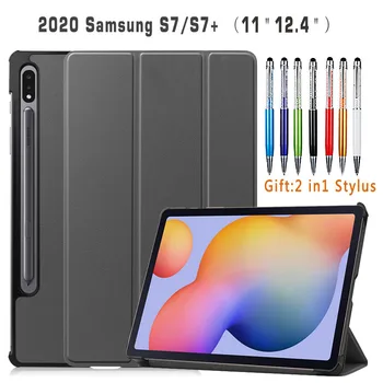 Pentru 2020 Samsung Galaxy Tab S7 11 Plus 12.4 SM-T970 T975 Tableta Flip Smart case Pentru Samsung S7 11 T870 T875 Suport Pliante Caz