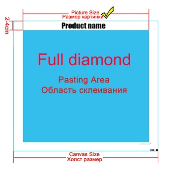 Full Pătrat/Diamant Rotund 5D DIY Diamant Vopsea 