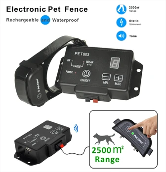 Gamă largă Multi-stimulare + Ton de Avertizare electronice wireless, Electronice, animale de Companie câine gard cu impermeabil reîncărcabilă receptor