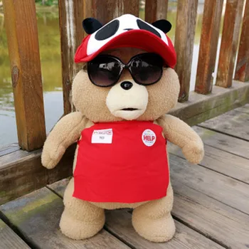 10 stiluri de Film, ursuletul Ted 2 Jucării de Pluș În Șorț Moi Umplute Animale de Pluș 45cm Un cadou pentru un prieten bun