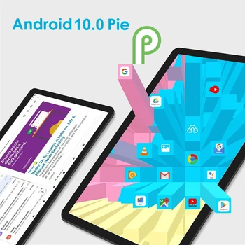 ZONKO 10 inch Comprimat Android Android 10 3G Telefon Tablete Quad Core 32GB ROM Carduri Dual SIM WiFi GPS Google Play Tablete PC