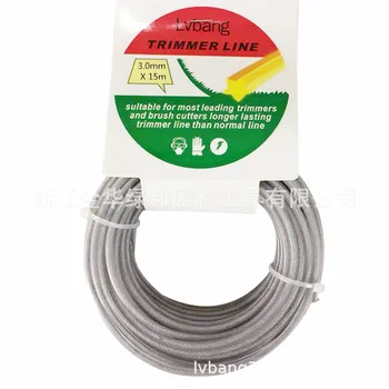 2.0/2.4/2.7/3.0 mm Trimmer Wire Rope Cablu de Linie Strimmer Motocoasa Trimmer Lungi Rotunde Rola Iarba Înlocuirea Firului de Aproximativ 15M
