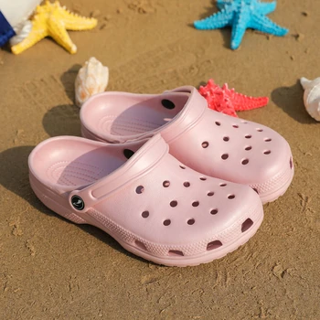 Saboti Femei Sandale de Vară 2020 Plaja Doamnelor Verde Crocse Pantofi de Crocodil EVA Usoare Sandles Plat Unisex Colorate Pantofi Sandalias
