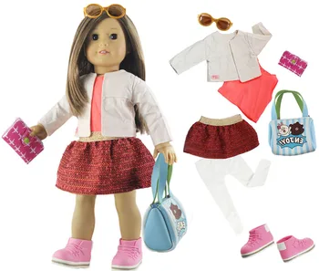 1 Set Haine Papusa Tinuta de 18 inch American Doll Multe Stil pentru Alegerea A01