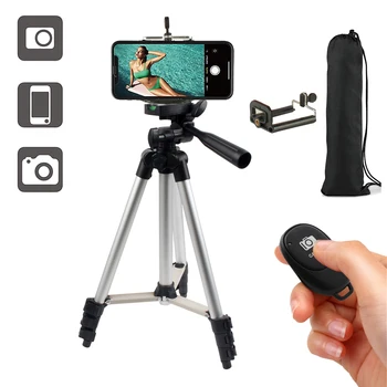 36-100cm Portabil Suport de Telefon pentru iPhone X XS Max XR Samsung A30 A50 A90 culbutorilor Trepied Suport Gopro Compact Camera Video