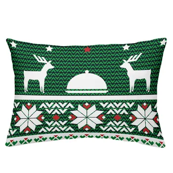 Bohemia Verde Set de lenjerie de Pat Cerb de Crăciun Imprimare Geometrice lenjerie de Pat Duvet Cover Set Elegant Lenjerie de pat fata de Perna ropa de cama D40