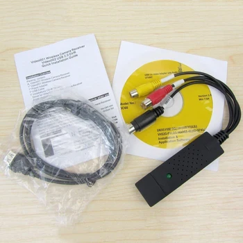 1set Easycap USB 2.0 Audio-Video DVD, VHS Record placa de Captura Convertor Adaptor PC