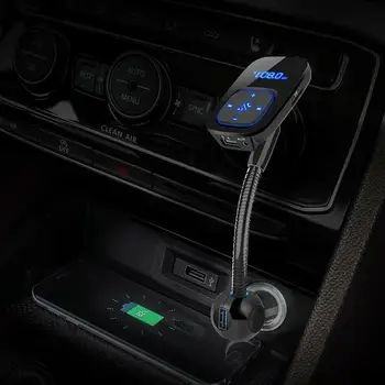 BT006 Radio Digital Adaptor Transmițător FM Portabil cu DAB Radio Auto Handsfree Wireless MP3 Receptor Cu Ecran LCD