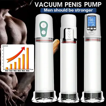 Vibrator Extinderea Penisului Pompa de Jucării Sexuale de Erectie Penis Formare Electric de sex Masculin Automat Marirea Penisului USB Reîncărcabilă Masturbator