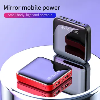 Mini Completa oglinda Display Digital 4500/10000/20000mah baterie doub suport USB de încărcare rapidă pentru iphone, huawei, xiaomi sansumg