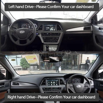 Pentru Hyundai Sonata DACĂ~2019 Anti-Alunecare Mat tabloul de Bord Pad Acoperire Parasolar Dashmat Covor Accesorii Auto Covor 2016